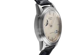 Thumbnail von Glashütte Original Senator Panoramadatum Stahl Automatik Herrenuhr Ref. 39-41-04-12-04