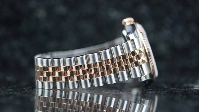  Rolex Datejust 36 Steel Rosé - Black Diamond - like New - Fullset - 06/2016 