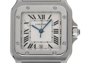 Thumbnail von Cartier Santos Galbée GM großes Modell Ref.1564 1999 BoxBeschreibung wie Neu Vintage Santos Galbee GM großes Modell