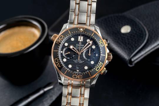  Omega Seamaster Chronograph Stahl / Gold Automatik Ref. 210.20.44.51.01.001 B&P 