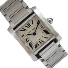  Cartier Tank Française 2465 Date Medium 25MM Quartz 