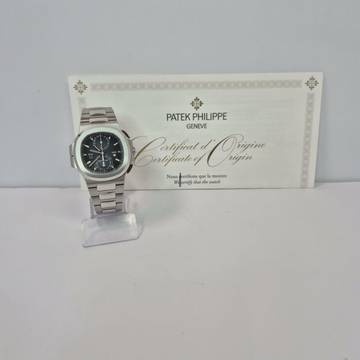  Patek Philippe Nautilus Travel Time Flyback Chronograph Blue Dial 40.5mm Completo 