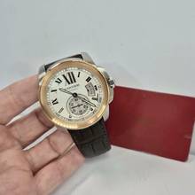 Thumbnail von Cartier Calibre de Cartier Ouro Rosé & Aço 42mm Automático Completo