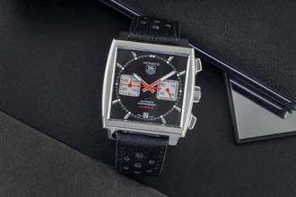  TAG Heuer Monaco Calibre 12 Chronograph Automatik Stahl Herren Ref. CAW2114 B&P 2010 