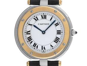 Thumbnail von Cartier Santos Ronde GM großes Modell Ref.8191 1988 Box&Beschreibung sehr gut Vintage Santos Ronde GM Großes Modell