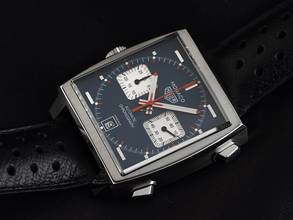 Thumbnail von TAG Heuer Monaco Calibre 11 Steve McQueen Ref.CAW211P.FC6356 2025 Full Set Ungetragen Monaco Steve McQueen Leder Faltschließe