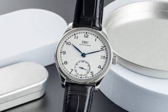 Thumbnail von IWC Portugieser Handaufzug 8 Tage Handaufzug Stahl Herrenuhr Ref. IW510212 B&P Limited
