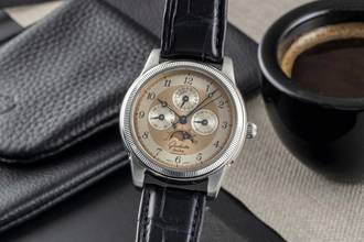 Thumbnail von Glashütte Original 1845 Stahl Handaufzug Herrenuhr Ref. 1-49-01-03-01-04 B&P 1998