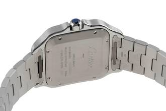Thumbnail von Cartier Santos Stahl Automatik Herrenuhr Medium WSSA0013 B&P 2020