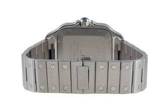 Thumbnail von Cartier Santos Stahl Automatik Herrenuhr Medium WSSA0013 B&P 2020