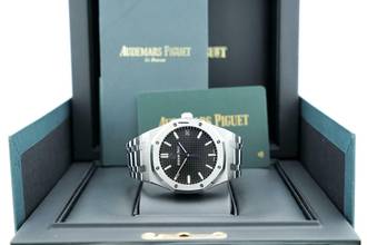 Thumbnail von Audemars Piguet Royal Oak 41mm Black Dial - Box+Papers - 24 Months Warranty - 15500ST.OO.1220ST.03 2021