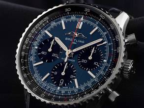 Thumbnail von Breitling Navitimer 1 B01 Chronograph Ref.AB0139241C1P1 2026 Full Set Ungetragen Navitimer B01 Chronograph Krokoleder Faltschließe