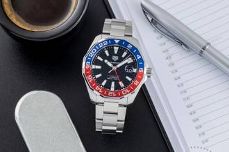 Thumbnail von TAG Heuer Aquaracer 300M GMT Automatik Stahl Ref. WAY201F.BA0927 B&P 2021