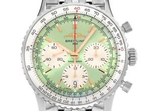 Thumbnail von Breitling Navitimer 1 B01 Chronograph Ref.AB0139211L1A1 2026 Full Set Ungetragen Navitimer B01 Chronograph Green Dial