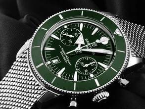 Thumbnail von Breitling Superocean Héritage B01 Ref.AB0156361L1A1 2025 Full Set Ungetragen Superocean Héritage B01 Chronograph 42 Green Dial