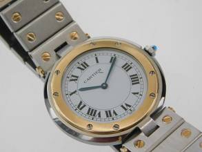 Thumbnail von Cartier Santos Ronde Vendome Stahl / 18 Kt Gelbgold im Best Zustand