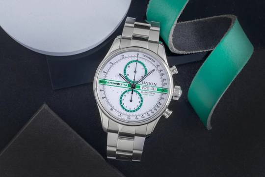  Union Glashütte Viro Chronograph Stahl Automatik Ref D011.414.16.010.09 Limited 