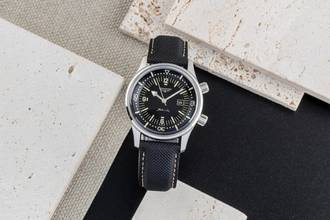 Longines Legend Diver Stahl Automatik Herrenuhr Ref. L3.374.4.50.0 B&P NP 2550  