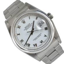  Rolex Datejust 36 16200 White Romans dial 1998 Full Set 
