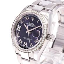 Thumbnail von Rolex Datejust 36 Lila Factory Diamond – 126284RBR – like NEW – 03/2023 Full Set Lc100