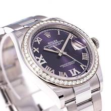 Thumbnail von Rolex Datejust 36 Lila Factory Diamond – 126284RBR – like NEW – 03/2023 Full Set Lc100