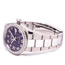 Thumbnail von Rolex Datejust 36 Lila Factory Diamond – 126284RBR – like NEW – 03/2023 Full Set Lc100