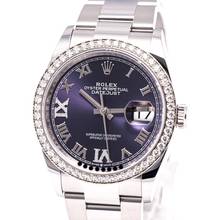 Thumbnail von Rolex Datejust 36 Lila Factory Diamond – 126284RBR – like NEW – 03/2023 Full Set Lc100