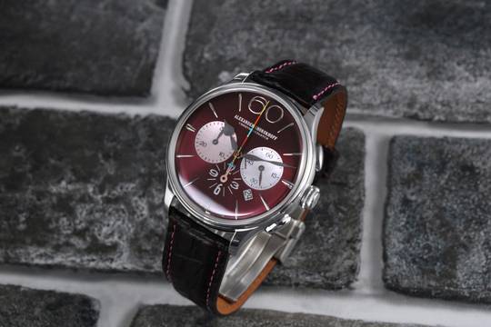  Alexander Shorokhoff Happy Second Bordeaux Chronograph limitierte Serie von 50 Stück 