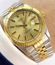 Thumbnail von Rolex Datejust Turn-O-Graph MILITARY Datejust Turnograph Serviced Automatic Steel/Gold Rare Engravement ref 1625 36mm 1625