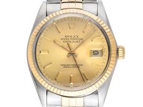  Rolex Datejust 36 Ref.16013 1985 Box&Beschreibung sehr gut Vintage Datejust Stahl 18kt Gelbgold open 6/9 