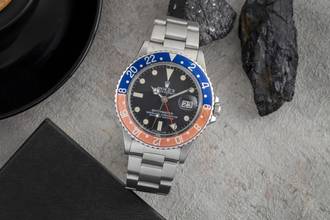 Thumbnail von Rolex GMT-Master 'Pepsi' Edelstahl Automatik Herrenuhr Ref. 16750 Klassiker