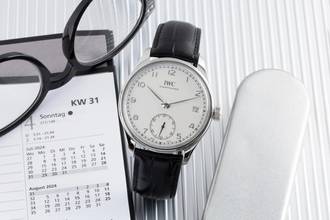 Thumbnail von IWC Portugieser Handaufzug 8 Tage Handaufzug Stahl Herrenuhr Ref. IW510203