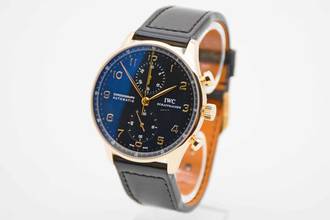 Thumbnail von IWC Portugieser Chronograph Portuguese Chronograph Roségold IW3714 Zifferblatt schwarz deutsche Auslieferung