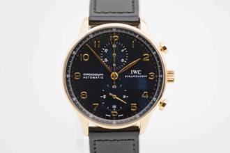 Thumbnail von IWC Portugieser Chronograph Portuguese Chronograph Roségold IW3714 Zifferblatt schwarz deutsche Auslieferung