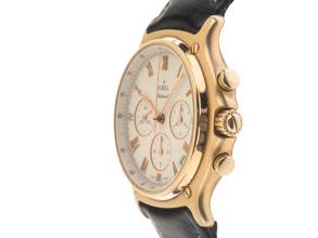  Ebel 1911 Chronograph El Primero Ref.5134901 1995 Full Set sehr gut Vintage 1911 Chronograph El Primero 18kt Gelbgold Krokoleder Faltschließe 