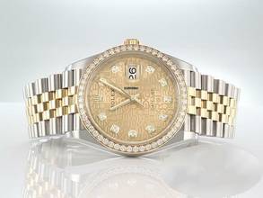 Thumbnail von Rolex Datejust 36 126283RBR Steel and Yellow Gold 750 Diamonds Automatic Stainless Steel 18kt Yellow Gold Jubilee Bracelet Chronometer Oyster Gold