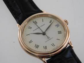 Thumbnail von Audemars Piguet Classic Date Automatik 18 Karat Rotgold flache Herrenuhr 33 mm Kaliber 2125 TOP 7mm flach Datm Kaliber 2125 Rare