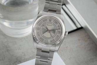  Rolex Oyster Perpetual 36 Concentric Dial Stahl Weissgold Herrenuhr Ref. 116034 