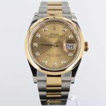 Thumbnail von Rolex Datejust 36 Ref.126203//Full Set//2019 Steel/Gold//Diamonds//#KS