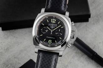 Thumbnail von Panerai Luminor 1950 3 Days Chrono Flyback Chronograph Automatik Herrenuhr Ref. PAM00212 B&P