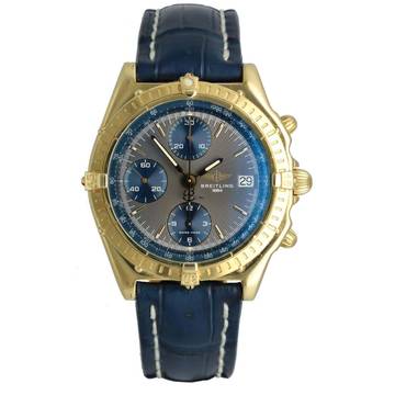  Breitling Chronomat 18K.Yellow Gold Ref.K13048 Full Set Like New Unique Piece 