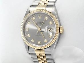 Thumbnail von Rolex Datejust 36 36mm 16233 2004 Diamanten Stahl Gelbgold 750 Automatik Gold