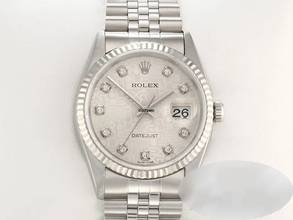 Thumbnail von Rolex Datejust 36 36mm 16234 2001 Stahl Weissgold 750 Diamanten Gold Damen Stainless Steel 18kt White Gold Jubilé-band Chronometer Oyster