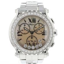  Chopard Happy Sport Chrono Steel Diamonds MOP Dial 