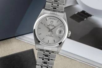 Thumbnail von Tudor Prince Date Day Silver Dial Edelstahl Automatik Herren Ref. 76200