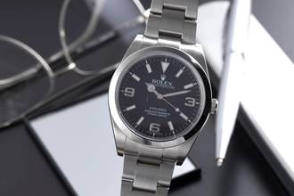  Rolex Explorer 39 Oyster Perpetual Edelstahl Automatik Ref. 214270 B&P 2012 