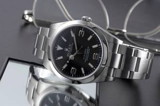 Thumbnail von Rolex Explorer 39 Oyster Perpetual Edelstahl Automatik Ref. 214270 B&P 2012