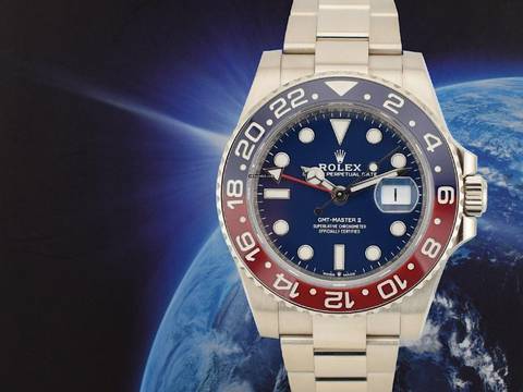  Rolex GMT-Master II 126719blro - White Gold & Blue Dial - Like New 2020 Discontinued 