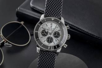  Breitling Superocean Heritage II Chronograph B01 Chronograph Stahl Ref AB0162 Box & Papiere 