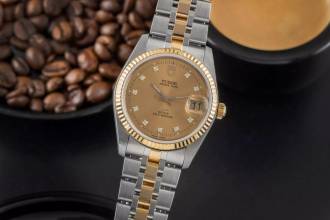 Thumbnail von Tudor Prince Date Stahl / Gold Automatik Diamanten Ref. 74033 Papiere 2013